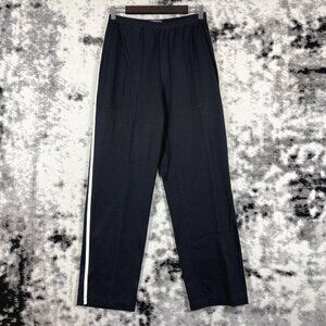 New Balance Black Track Pants with White Stripe